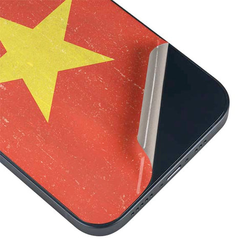 Vietnam Flag Distressed iPhone 15 Skin